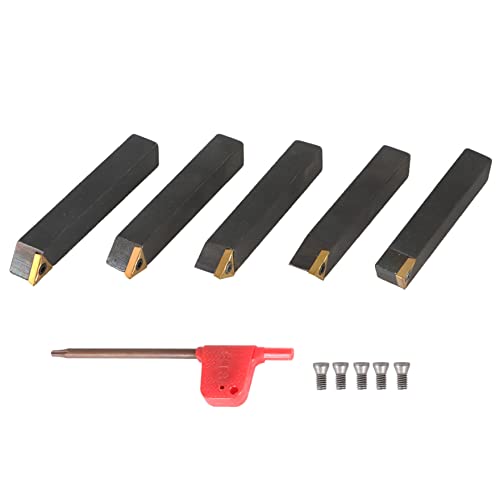Kit de 5 Fresas de Carburo para Torno con Caja Plástica miniatura 1