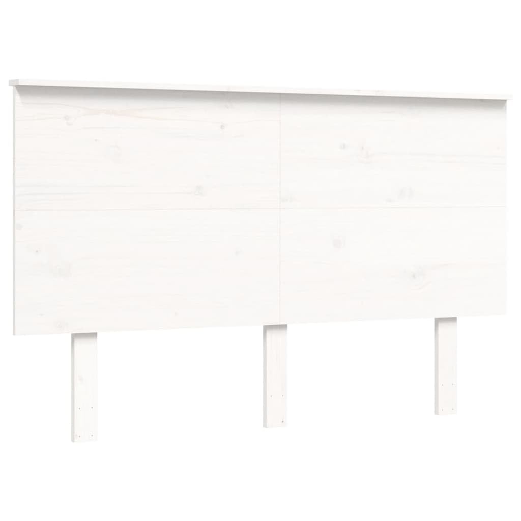 Letto per Anziani 120x190 cm in Legno Massello Bianco | Struttura con seduta alta 45 cm per la camera da letto, ideale per alzarsi facilmente e sfruttare lo spazio inferiore.