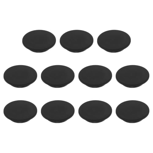 Image of MECCANIXITY 11pcs T-Shaped Silicone Plugs 30mm 1-3 /16 Inch Dia, Black | Snap in Plug Hole Seal Cover Round Rubber Stopper for 29-30mm Holes Kitchen Rubber Bulkheads Waterproof Sealing