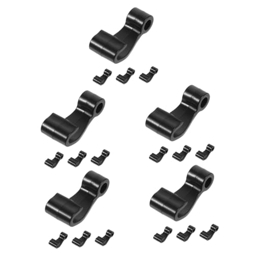 BESPORTBLE 5 Juegos Gancho para Yate Suministro De Canoa Gancho De Canoa Gancho De Amarre Robusto Gancho Bungee Gancho De Amarre Profesional Accesorio De Kayak Abs Black 4 Uds * 5