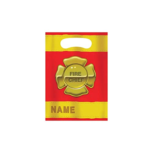 Creative Converting Firefighter 8 Count Party Favor Loot Bags