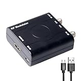PUSOKEI Modulador HDMI a RF HDM61, para Consola de Juegos de TV Doméstica