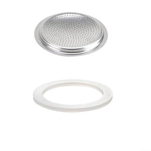 Niceminiwall Sello de junta de repuesto, para olla de estufa de café, espresso, moca, goma de silicona superior, reemplazo de goma de silicona, juego de filtros de anillos de sellado de juntas (12