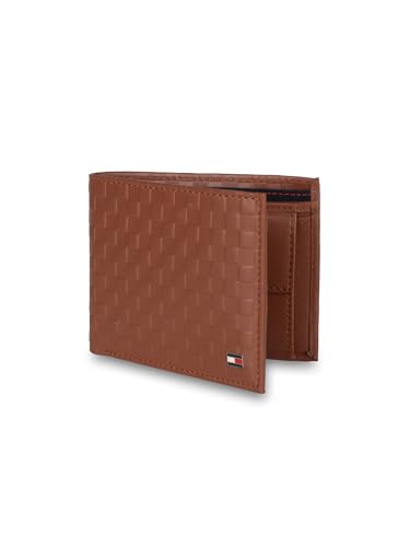 Image of Tommy Hilfiger Binnions Leather Belt + Wallet Gift Set for Men - Tan /Tan