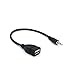 Produktbild Auto-MP3-USB-Buchse Adapter-Kabel 3,5-mm-U starrer Verbindung Auto Auto aux Kabel Car-Audio-12V (schwarz CD)