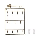 schlüsselbrett eisen 【Perfekter Organizer】:11 stabile Eisenhaken halten Schlüssel, Geldbörsen, Leinen, Jacken und mehr. Die abgerundeten Enden werden Ihre Sachen nicht durchstoßen oder zerstückeln, und die hochwertigen Schweißnähte tragen das Gewicht Ihrer Sachen.