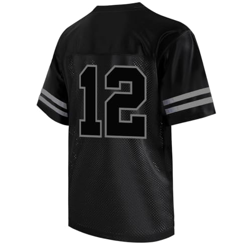 Fymkep Blank Football Jerseys Men Women Casual Sport Shirts 12 Black S - image 2