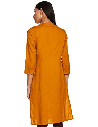 Image of W for Woman Women's Kurta (19FEW11542-211549M Yellow 16 2XL