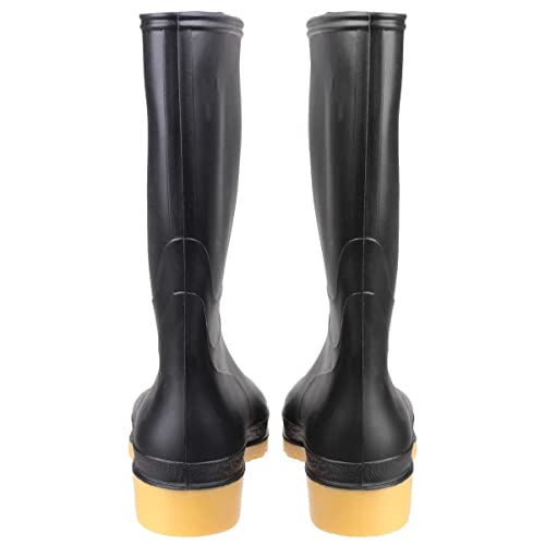 DUNLOP Dull – Botas de PVC impermeables para hombre y mujer – Ligeras y cómodas – Botas de lluvia – Negro – Tallas 37