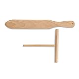Mrs. Anderson’s Baking Crepe Spreader and Spatula Set, Romanian Beechwood, 2-Piece Set