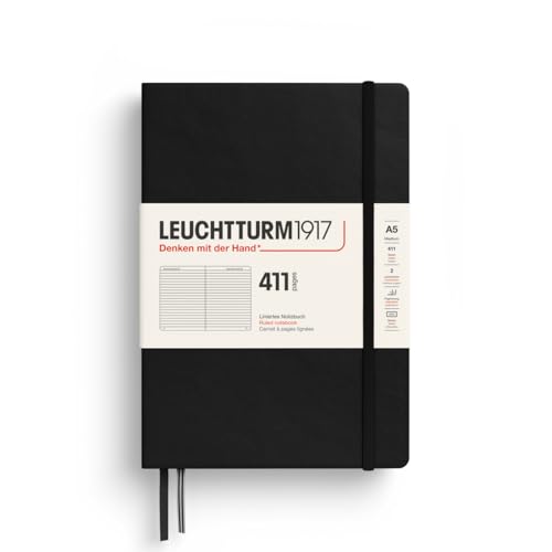 Carnet de notes LEUCHTTURM1917 noir ligné A5 pour ne plus manquer de pages