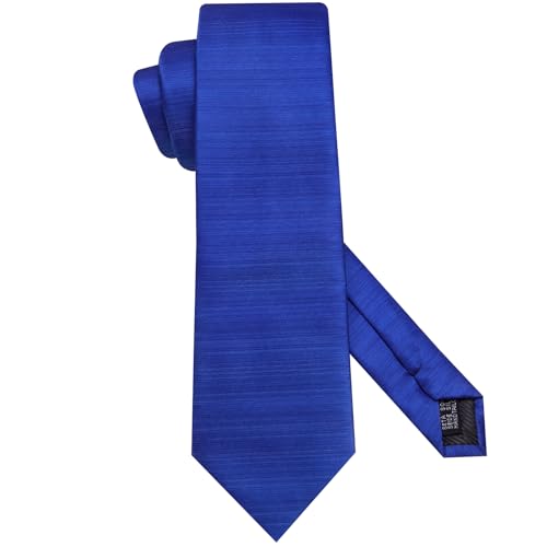 Image of Hi-Tie Men Silk Ties Set with Flower Lapel Pin Necktie Pocket Square Cufflinks for Tuxedo Wedding Business