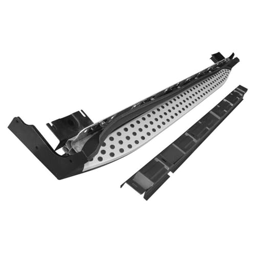 Estribos laterales para Benz GL 2008-2012 negro y plata miniatura 3