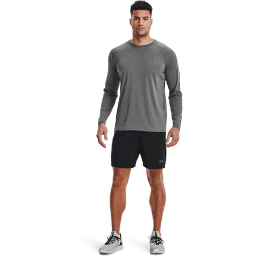 Under Armour Men's Velocity Long Sleeve T Shirt, (001) Black Light Heather/Black Light Heather/Pitch Gray, XX-Large by Under Armour - Image 2