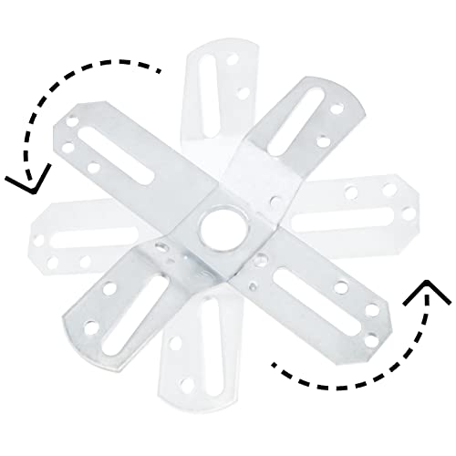Image of RTNLIT 4 inch Light Fixture Mounting Bracket, Universal Chandelier Crossbar 180 Rotation and Fixed, Cross-Shaped Lighting Parts with Screws and Nuts, 2 Packs