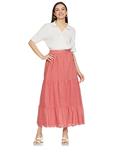 Image of Max Women Textured Tiered Maxi Skirt