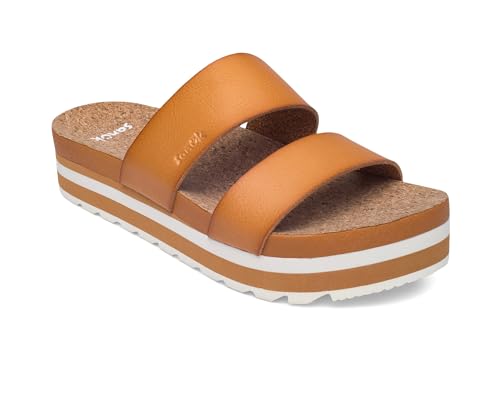 Image of Sanuk Womens Alt-Itude | Platform Sandals Women | Womens Fashion Slide Sandals | Molded Footbed with Arch Support