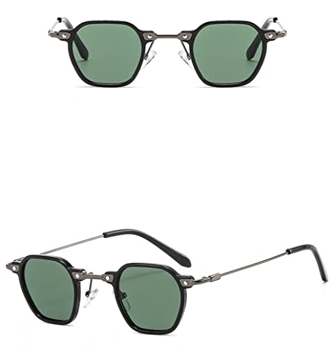 Lunettes de soleil de luxe de designer monture alliage métal svelte ronde