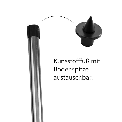 Zeltstangen aus Stahl mit Spitze – teleskopierbar 170-260 cm