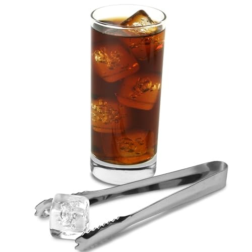 bar@drinkstuff 62503 Stainless Steel Ice Tong, 7 Inch Length