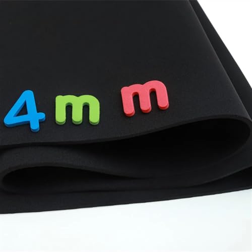 Neopren Stoff 4 mm doppelseitiger Neopren-Nähstoff, Neoprenanzug, dehnbar, wasserdicht und Winddicht, Jersey-Stretch-Trikot(45cm x 20cm)
