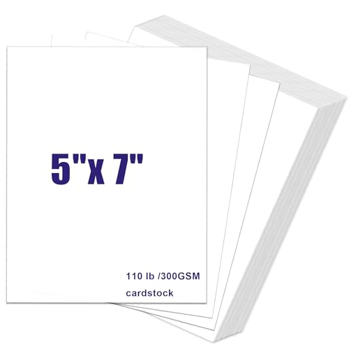 110|h zCgJ[hXgbN 5x7A120 ̃zCgJ[hXgbN 300GSM ̏ҏATL[J[hA|XgJ[hADIYJ[h쐬p (5C` x 7C`)