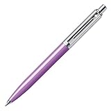 Sheaffer Sentinel Chrome Cap Nickel Plate Trim Ballpoint, Purple Resin barrel (E23211451)