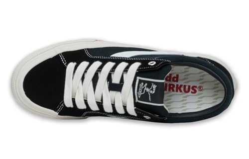 Mens Skate Shoes Fashion Daily Casual Lace up Sneaker Wide Width Low Top Black2