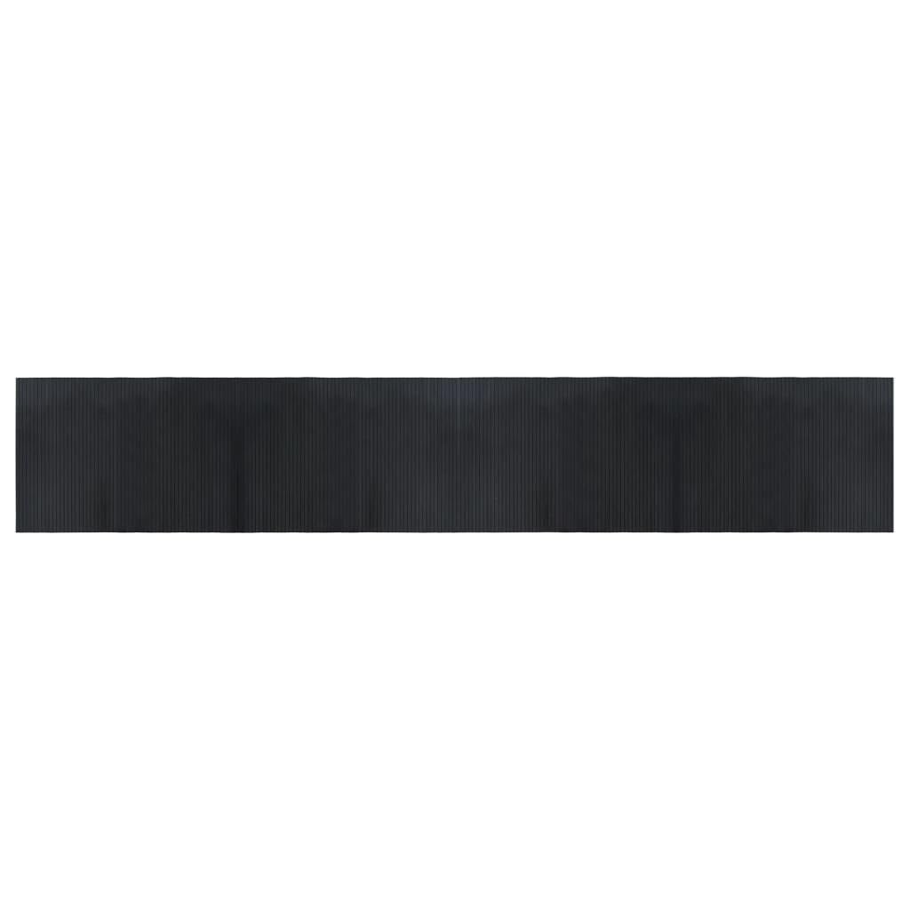 vidaXL Rug, Floor Carpet for Living Room Bedroom Hallway, Area Rug for Decorative, Waterproof Anti-slip Floor Rug, Rectangular Black Bamboo — image 1