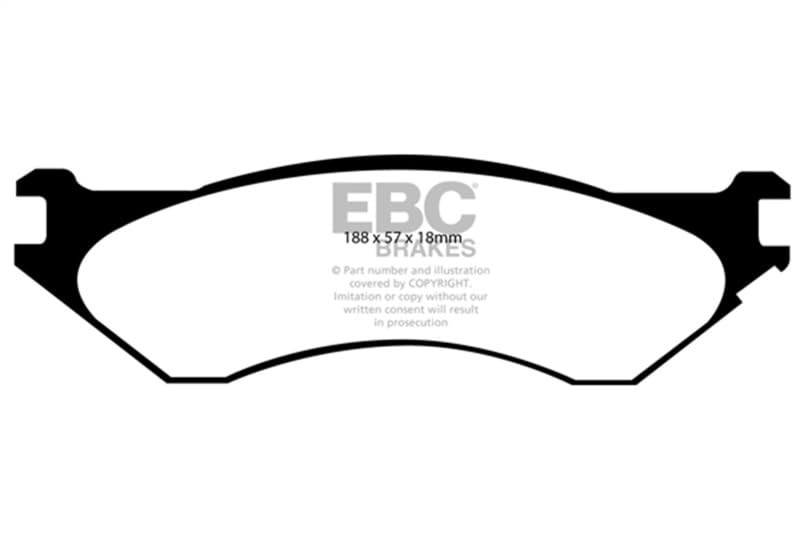 Image of EBC Brakes DP61729 6000 Series Greenstuff Truck and SUV Brake Pad