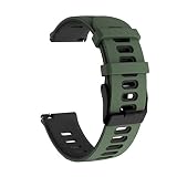 [XYTYJQ] for シリコン 時計 ベルト 20mm ラバー 腕時計バンド スマートウォッチ ベルト 交換ベルト 防水時計ストラップ らかく多空気穴通気性のシリコン スポーツ バンド (ストラップに似通る 工具が要らなく、気軽に差し替える 20mm 軍緑)