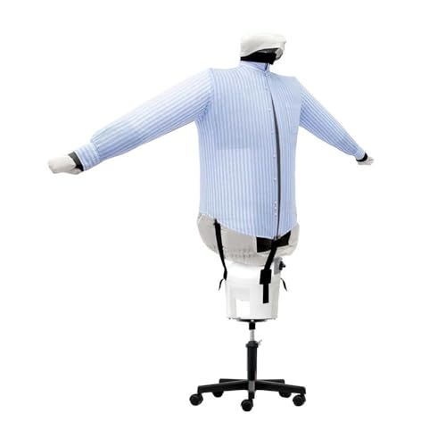 AEOLUS Iron Dryer Automatically Dries Irons Shirts Polo-Shirts Blouses Freshens up Sanitizes Garments Ironing System Ironer Dryer 4 in 1 Vertical Ironing 3 Programs Energy-Saving SA05 S ECO INOX