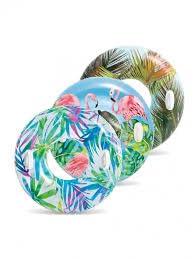 Image of Inflatable Swimming Tube for Adults & Kids |Water Floatation Pool Ring for Beach,Lake| Outdoor Swim Safety Floater for Summer Fun|Lightweight Round Float with Handle- Pack of 1