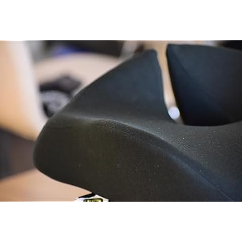 Memory Foam Car Seat Cushion for Back Pain Relief –2025 Upgraded Car Cushions for Sciatica & Tailbone Pain. Non-Slip Pressure Relief Car Seat Pad for Truck Driver Essentials with Extra Cover (Black) Cover