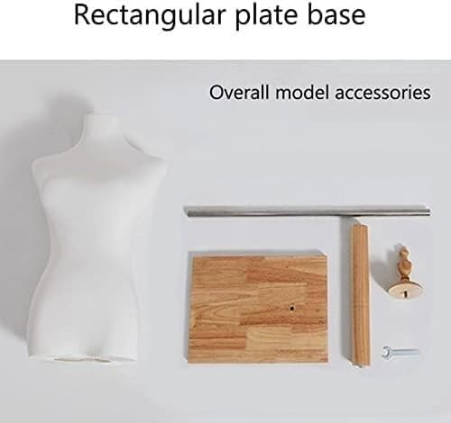 Mannequin Torso Stand, Female Dress Form, Height Adjustable Half Body Woman Model for Shop Window Clothing Display, 6 Styles