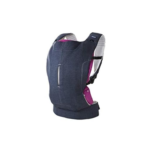 Chicco Myamaki Mochila Portabebés con 3 posiciones hasta los 15 kg, posición delantera, cadera o trasera, color vaquero