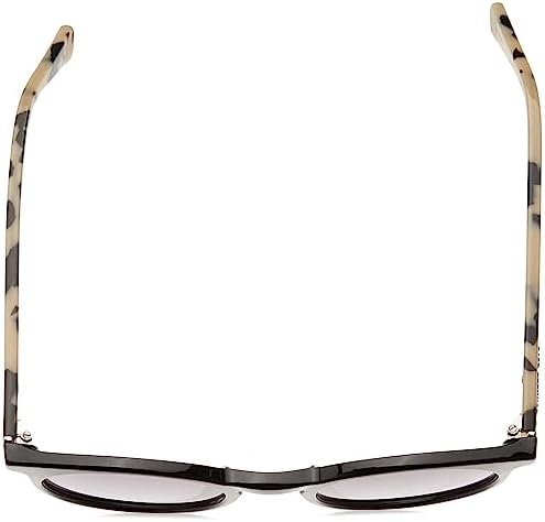 Kenneth Cole New York Women's Round Sunglasses, Shiny Black/Gradient Smoke, 53mm | Image 3