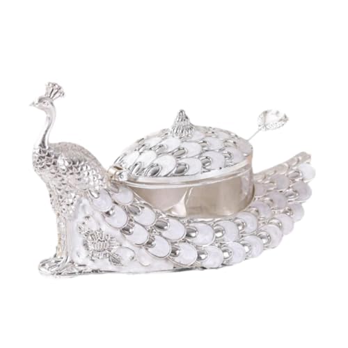 YWJLQH Recipiente para condimentos, tarro para condimentos con cuchara para cocina, fiestas y bodas