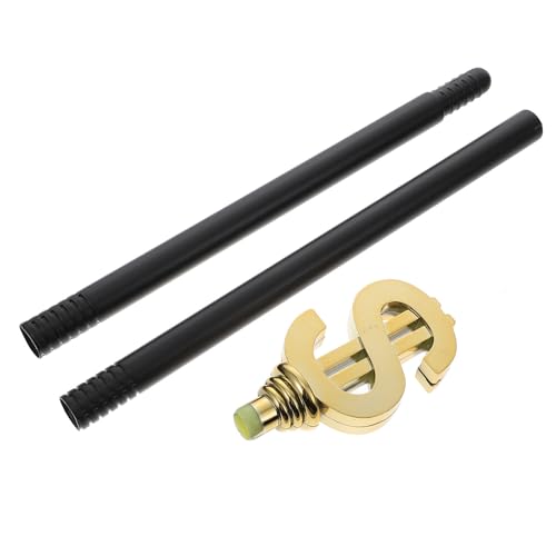 SUPVOX Sceptre d'halloween en Plastique Or à 3 Sections, Accessoire de Costume Créatif pour Cosplay Garçon et Filles et Adultes, pour Déguisement Halloween