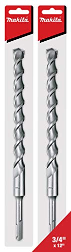 Makita 2 Pack - Sds-Plus 3/4” Drill Bits For Sds+ Rotary Hammers - 10" Deep Drilling Into Concrete & Masonry #TOP1
