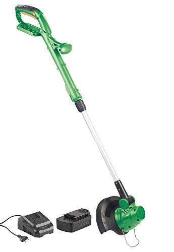 AGT Professional Akku Trimmer: Akku-Rasentrimmer mit Schnell-Ladegerät, Ø 23 cm, 8.000 U/min, 2 Ah (Graskantenschneider)