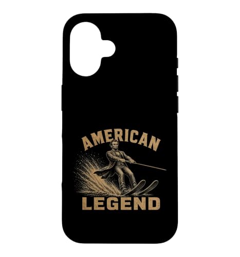 Abraham Lincoln Water Skiing President American �X�}�z�P�[�X iPhone 16 �p