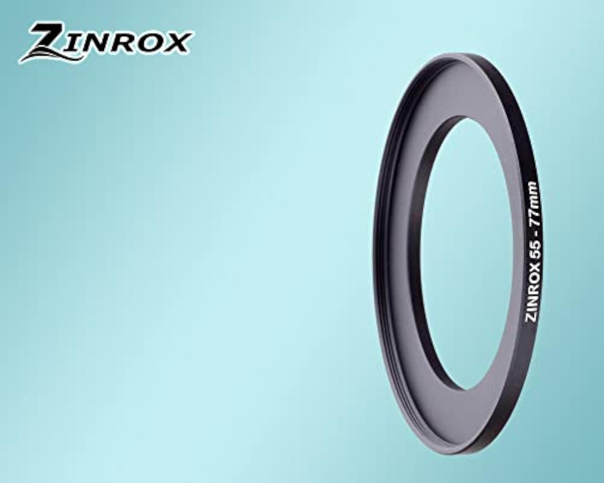 55-77mm Step Up Lens Filter Adapter Ring, Set of 1 Piece - Size :-55mm to 77mm Stepping Ring