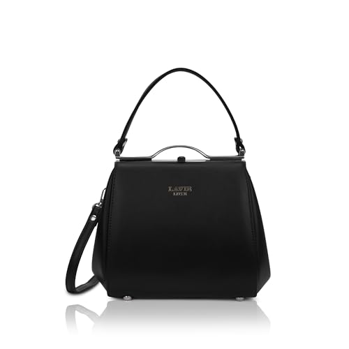 Image of Lavie Luxe Women's Fluff25 Frame Satchel Handbag | Satchel Bag for Work | Ladies Purse | Stylish Shoulder Bag | Gift For Women
