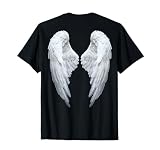 Diseño gráfico de ropa de alas de ángel para mujer y hombre