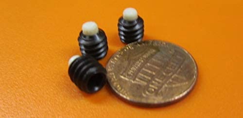 Black Oxide Steel Nylon Tip Set Screw 1/4"-20 x .250" Thread Length 25 pcs