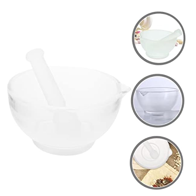 1 Set Garlic Pestle and Grinding Bowl Ergonomic Crush Pot for Seasoning and Spice Preparation Kitchen Versatile Household Tool for Garlic Chili and Medicine Grinding