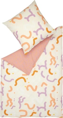 ESPRIT Home Bettwäsche-Garnitur Crinkles Farbe rosé Größe 135x200+80x80