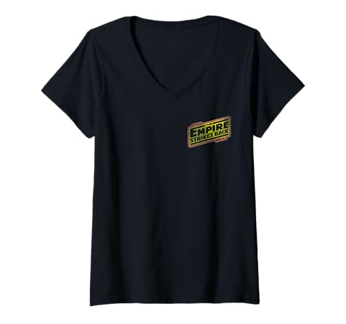 T-shirt Star Wars col V femme coton respirant imprimé Empire Strikes Back
