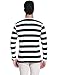 iClosam Mens Black and White Striped Shirt Long Sleeve Basic Striped Tshirt Cotton T-Shirt